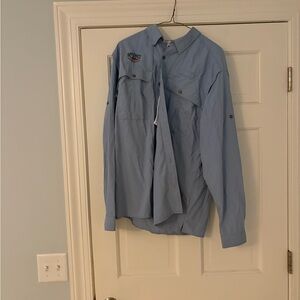 Columbia Sky Blue Long Sleeve Shirt